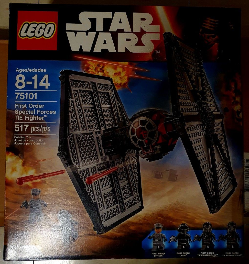 LEGO 75101 First Order Special Forces TIE Fighter (Category: Lego & Building Sets) located in Taguig. Submitted by carousel123 (Listing ID 1346921352, Image 1). Description: LEGO 75101 First Order Special Forces TIE Fighter 517pcs Brandnew Sealed.