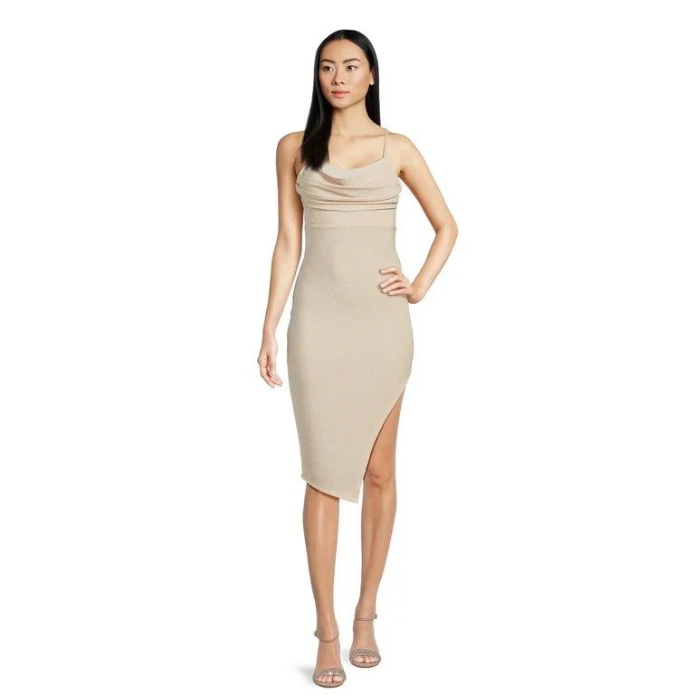 Madden NYC Party Dress (Category: Dresses) located in Nagcarlan. Submitted by qcamagong (Listing ID 1347009693, Image 1). Description: Madden NYC Sparkle Asymmetrical Hem Part Dress Size xs on tag body hugging! honest issue: has minimal hole.