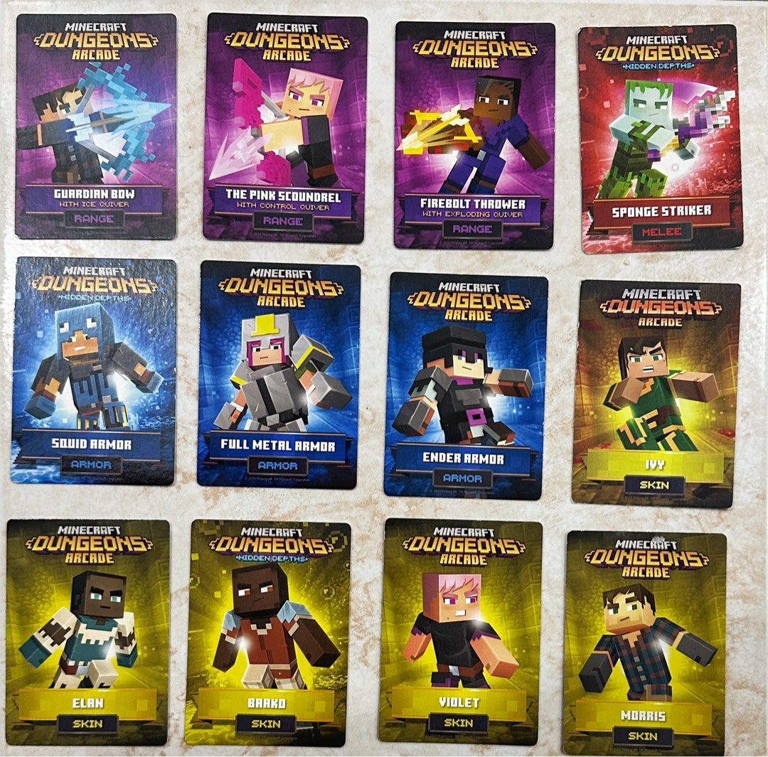 Minecraft Dungeons Arcade Cards (Category: Game Gift Cards & Accounts) located in Quezon City. Submitted by jazzyrubble (Listing ID 1346869436, Image 1). Description: Php 50 per card Shipping fee c/o buyer Meet-up Trinoma Timezone Open for trade .