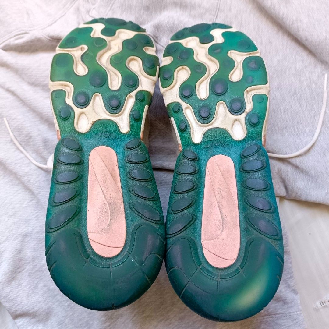 Nike Air Max 270 React (Category: Sneakers) located in Manila. Submitted by juliancai (Listing ID 1347021018, Image 2). Description: Nike Air Max 270 React US: 12/ EU45/ UK 10 Issue: Sockliner and Uppers Price Negotiable.