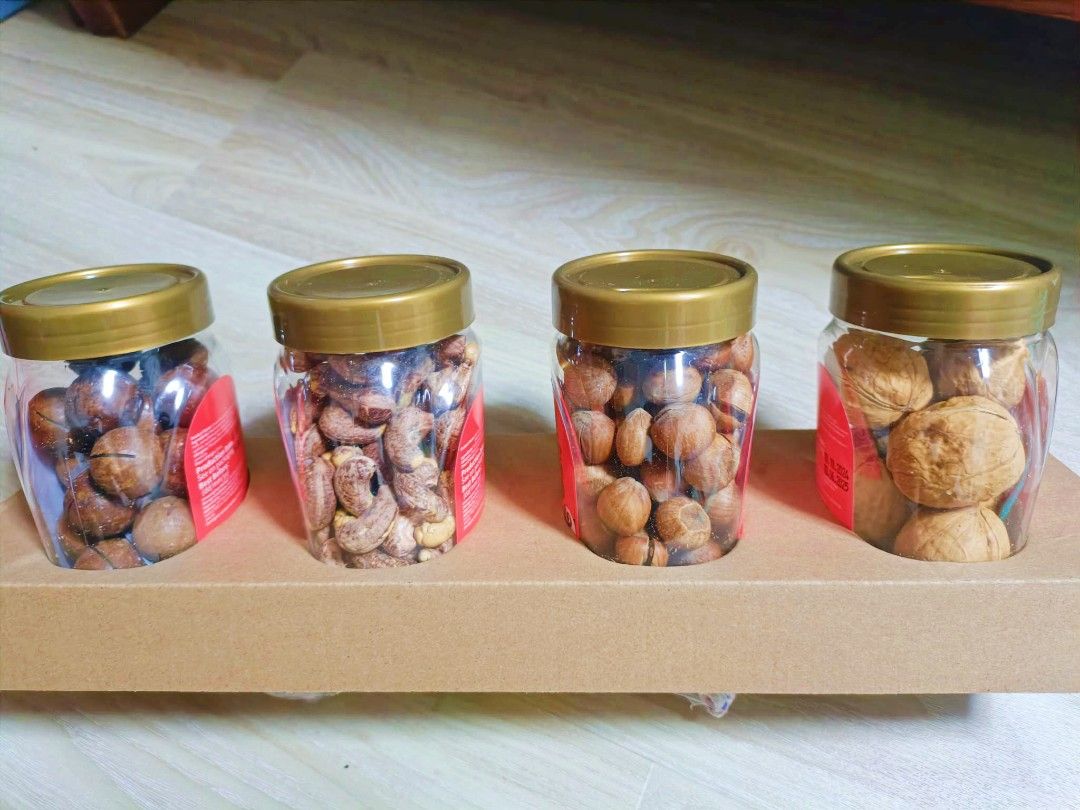 Nuts (Category: Other Food & Drinks) located in Singapore. Submitted by sunmoonstarr (Listing ID 1346882345, Image 3). Description: 8 different types of nuts and preserved fruits. expiry: between April to Oct 2025 $40 for all, nego.