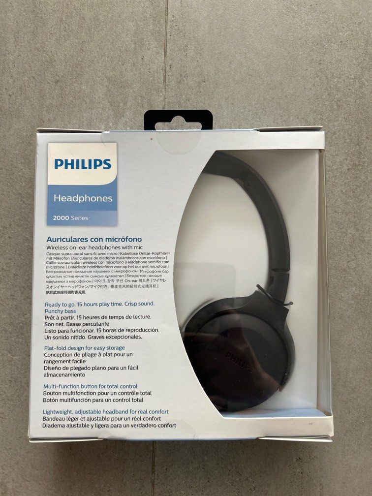 Philips Bluetooth Headset (Category: Headphones & Headsets) located in Singapore. Submitted by mushroommini (Listing ID 1346898721, Image 3). Description: Unopened Brand new 2000 Series TAUH 202.