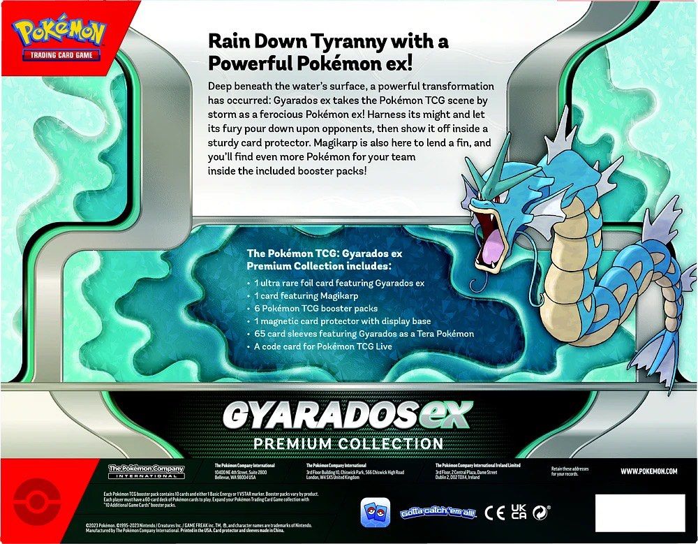 FREE DELIVERY) Pokemon TCG Gyarados EX premium collection, Hobbies & Toys,  Toys & Games on Carousell