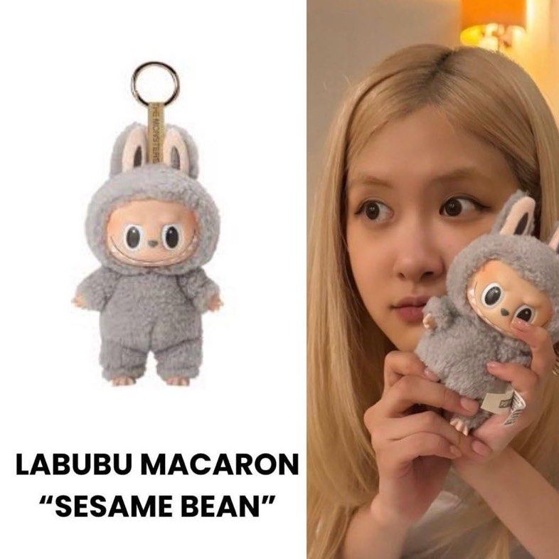 POPMART】LABUBU Macaron Sesame Bean Sesame Bean Labubu