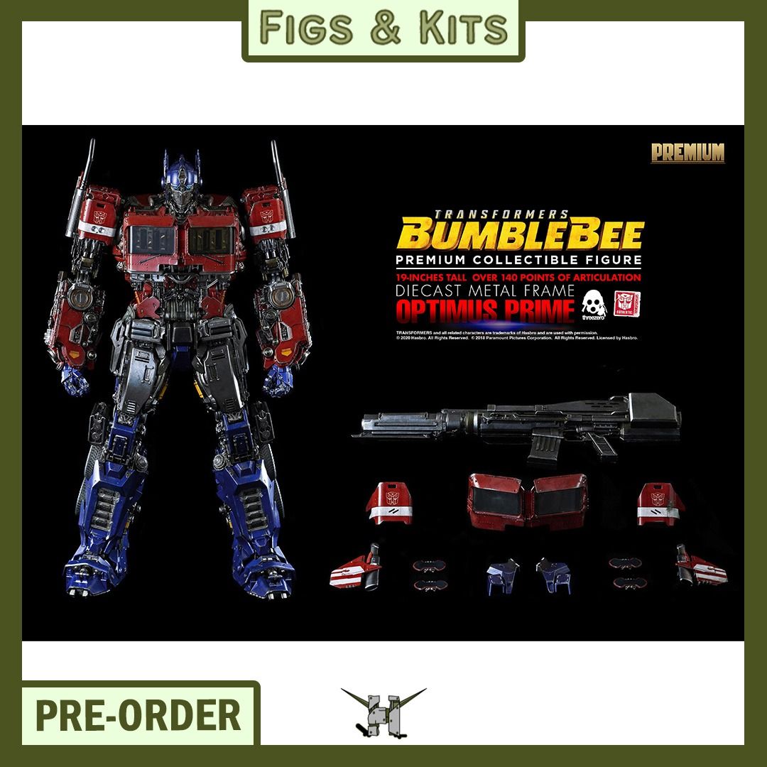 PRE-ORDER!! Transformers: Bumblebee - PREMIUM Optimus Prime 3Z01621W0 (Category: Figurines & Statues) located in Quezon City. Submitted by figsnkits (Listing ID 1346989021, Image 1). Description: PRE-ORDER!! Threezero: Transformers: Bumblebee - PREMIUM Optimus Prime 3Z01621W0 Warehouse order: first come, first serve from manufacturer. Pre-order price: Php 25,020 Min. DP: Php 6,300 (new) Php 3,800 (return customers) SRP: Php 27,800 Deadline: Until