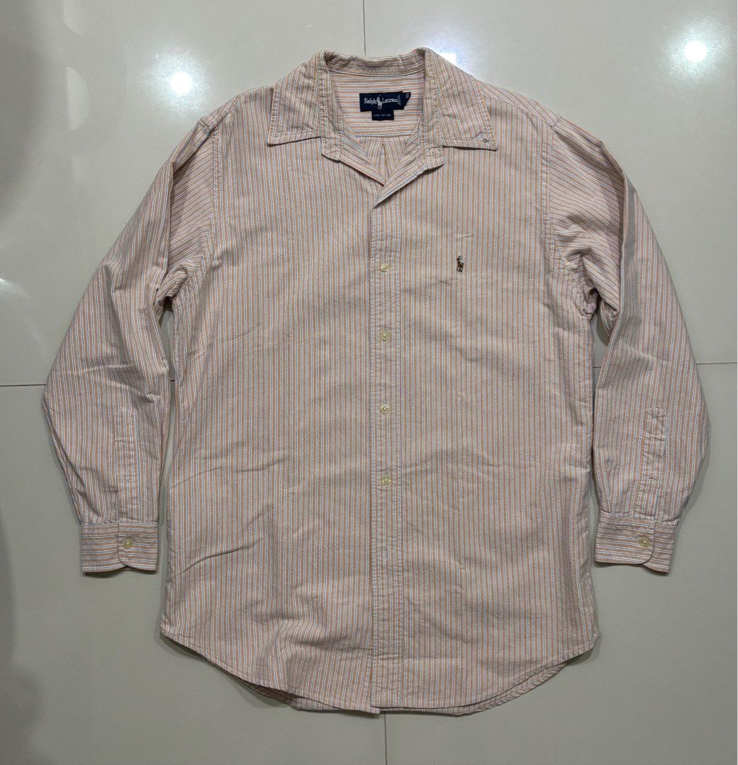 RL Button down (Category: Formal Shirts) located in Las Pinas. Submitted by cookiedump (Listing ID 1346930982, Image 1). Description: Dimes : Pit to pit - 21.5” Length - 32” Sleeves - 23”.