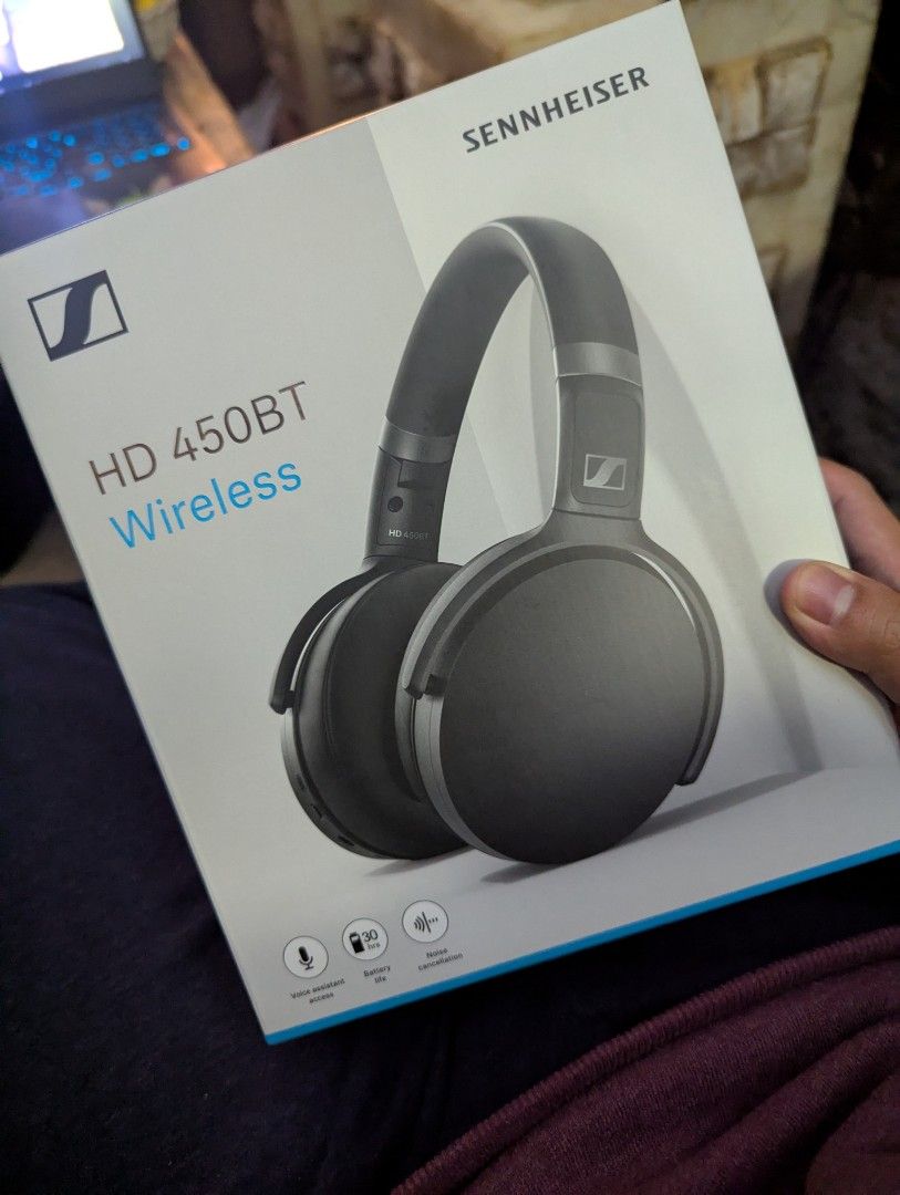 Sennheiser HD 450BT (Category: Headphones & Headsets) located in Quezon City. Submitted by wackywaks (Listing ID 1347064893, Image 2). Description: brand-new sealed. got this as a gift pero I'm already using sony720. As of January 13. 7,999 price sa laz. price is still negotiable naman offer lang..