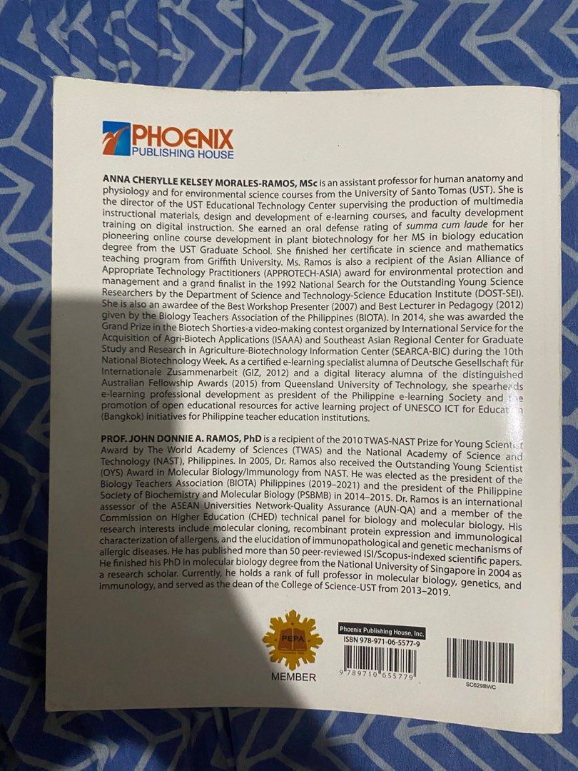 SHS General Biology 1 Book Phoenix Grade 12 Senior High School Book ...