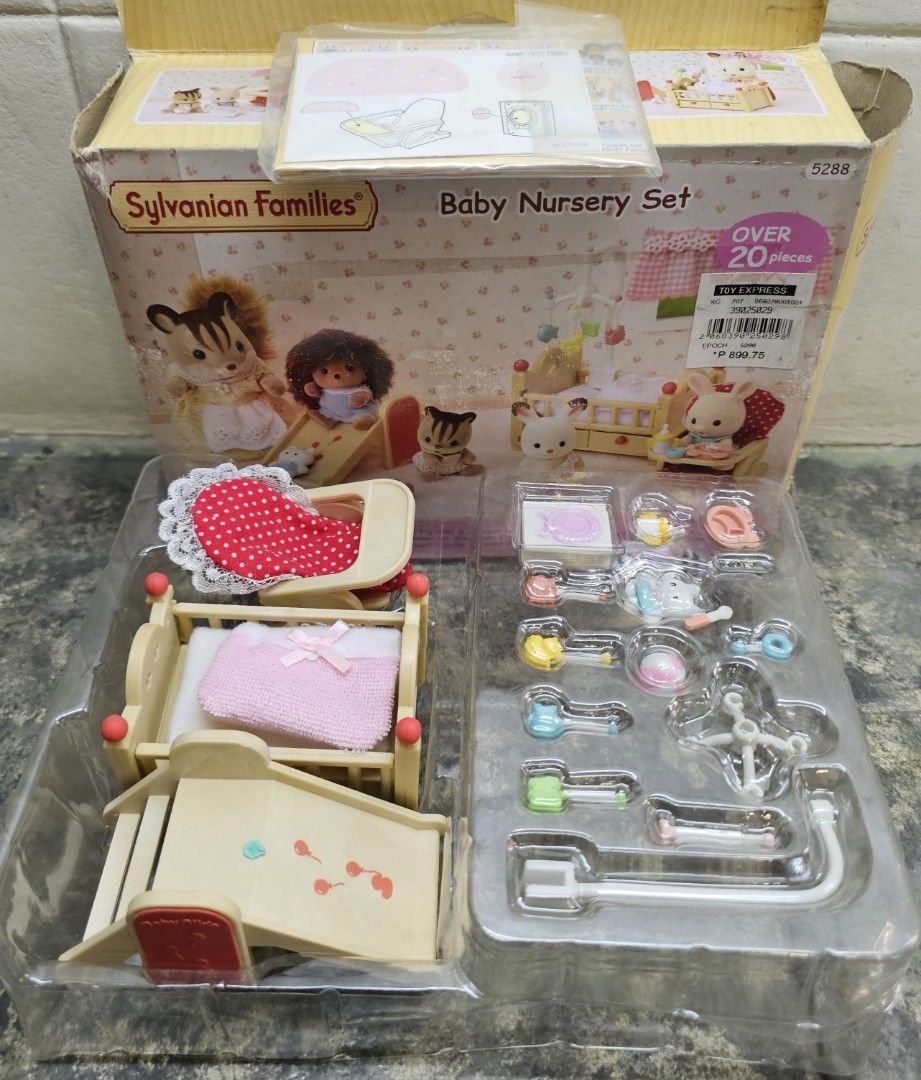 SYLVANIAN FAMILIES Baby Nursery Set (Category: Kids Toys) located in Quezon City. Submitted by charliebrown_olx (Listing ID 1347023629, Image 2). Description: Classification: New, Unassembled Condition: Mint on Non-Mint Box TERMS & CONDITIONS: 1. C.O.D. Can meet buyers at - Del Monte Ave, Q.C. - Mla Memorial Park Sucat - Weekends 2. Shipping c/o buyer. 3. Prices are Final. 4. Respect the Ad. TFL.
