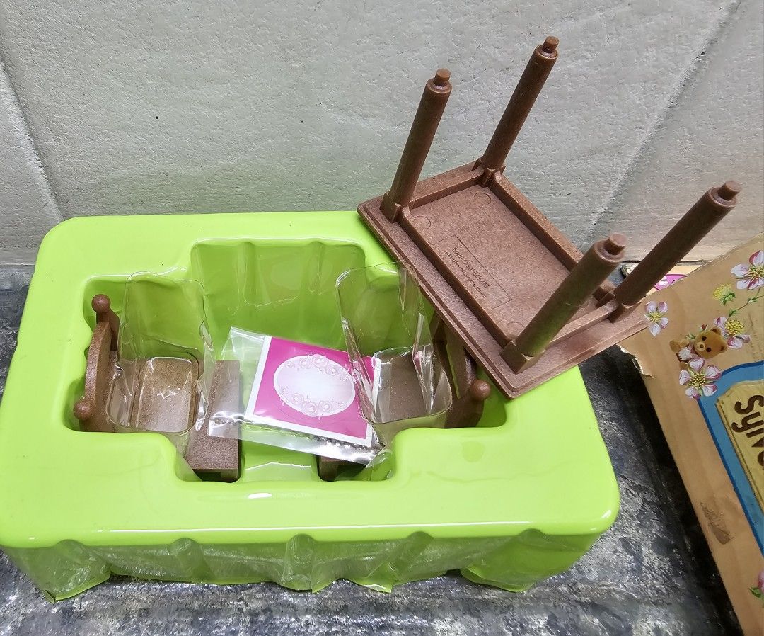 SYLVANIAN FAMILIES Square Table & Chairs Set (Category: Kids Toys) located in Quezon City. Submitted by charliebrown_olx (Listing ID 1347036849, Image 2). Description: Classification: New, Unused Condition: Mint on Non-Mint Box TERMS & CONDITIONS: 1. C.O.D. Can meet buyers at - Del Monte Ave, Q.C. - Mla Memorial Park Sucat - Weekends 2. Shipping c/o buyer. 3. Prices are Final. 4. Respect the Ad. TFL!.