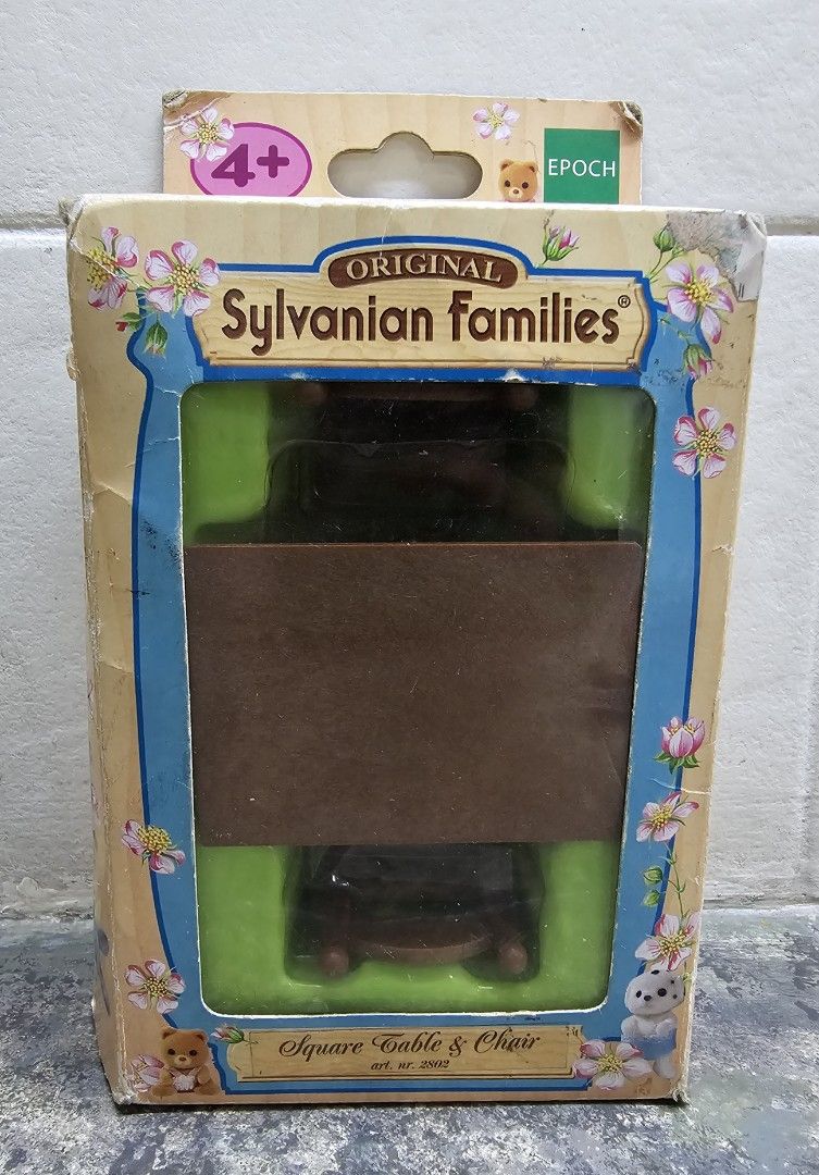 SYLVANIAN FAMILIES Square Table & Chairs Set (Category: Kids Toys) located in Quezon City. Submitted by charliebrown_olx (Listing ID 1347036849, Image 1). Description: Classification: New, Unused Condition: Mint on Non-Mint Box TERMS & CONDITIONS: 1. C.O.D. Can meet buyers at - Del Monte Ave, Q.C. - Mla Memorial Park Sucat - Weekends 2. Shipping c/o buyer. 3. Prices are Final. 4. Respect the Ad. TFL!.