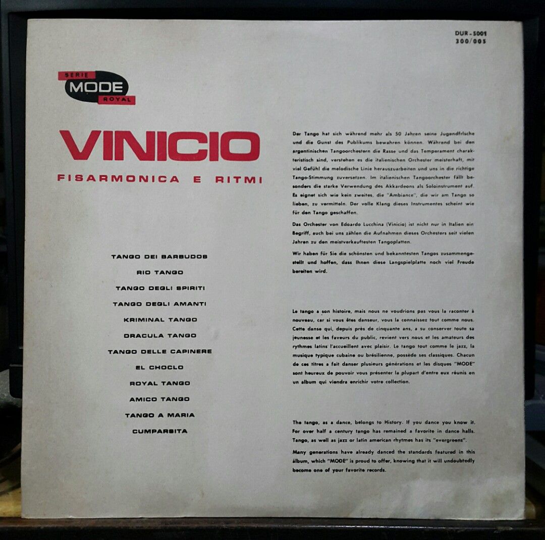 Vinicio - Fisarmonica E Ritmi (open) for accordion lovers (Category: Musical Instruments) located in Antipolo. Submitted by rlt1870 (Listing ID 1346981027, Image 2). Description: for accordion instrument lovers. record and album cover are in good condition. well kept. locally made. Antipolo Rizal.
