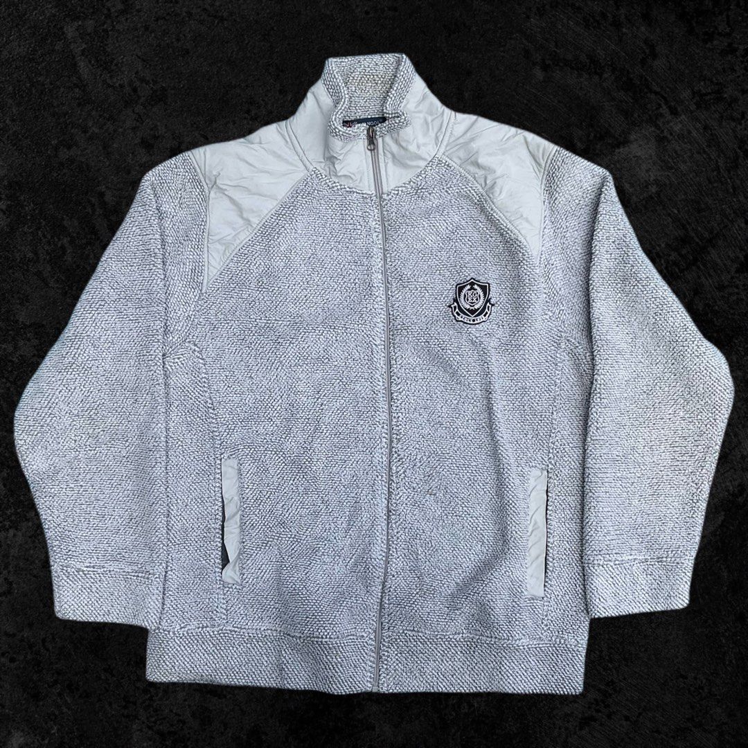 Vintage Kangol Sherpa Full-Zip Jacket (Category: Coats, Jackets and Outerwear) located in Baguio. Submitted by appetentraiments (Listing ID 1347003292, Image 2). Description: Excellent condition Dimensions: 28”Lx23.5”Wx24.5”SL LL on tag, fits L 10/10 color rate No issues Needs wash.