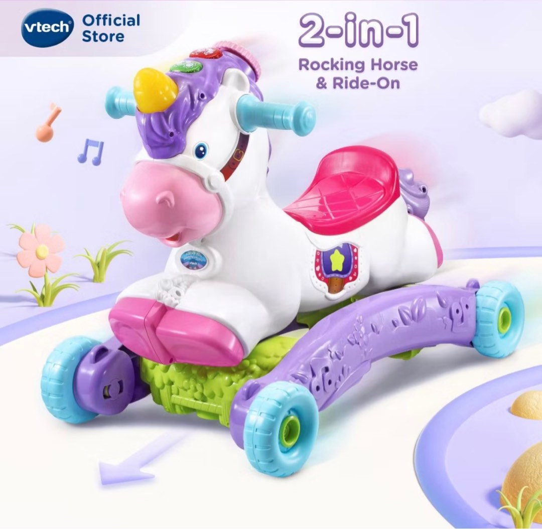 Vtech 2 in 1 Rocking Horse, Hobbies & Toys, Toys & Games on Carousell