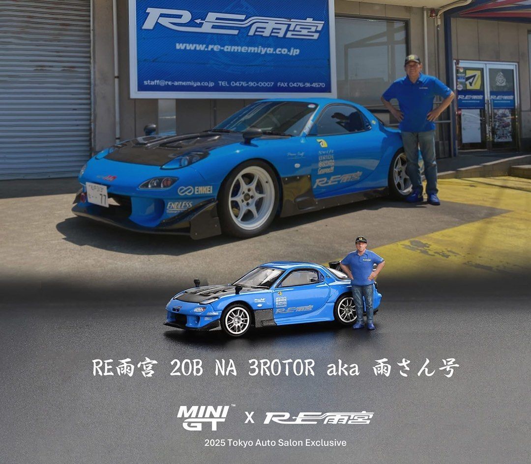2025東京改裝車展會場限定MINIGT RE雨宮マツダRX−7 TAS2025 TAS