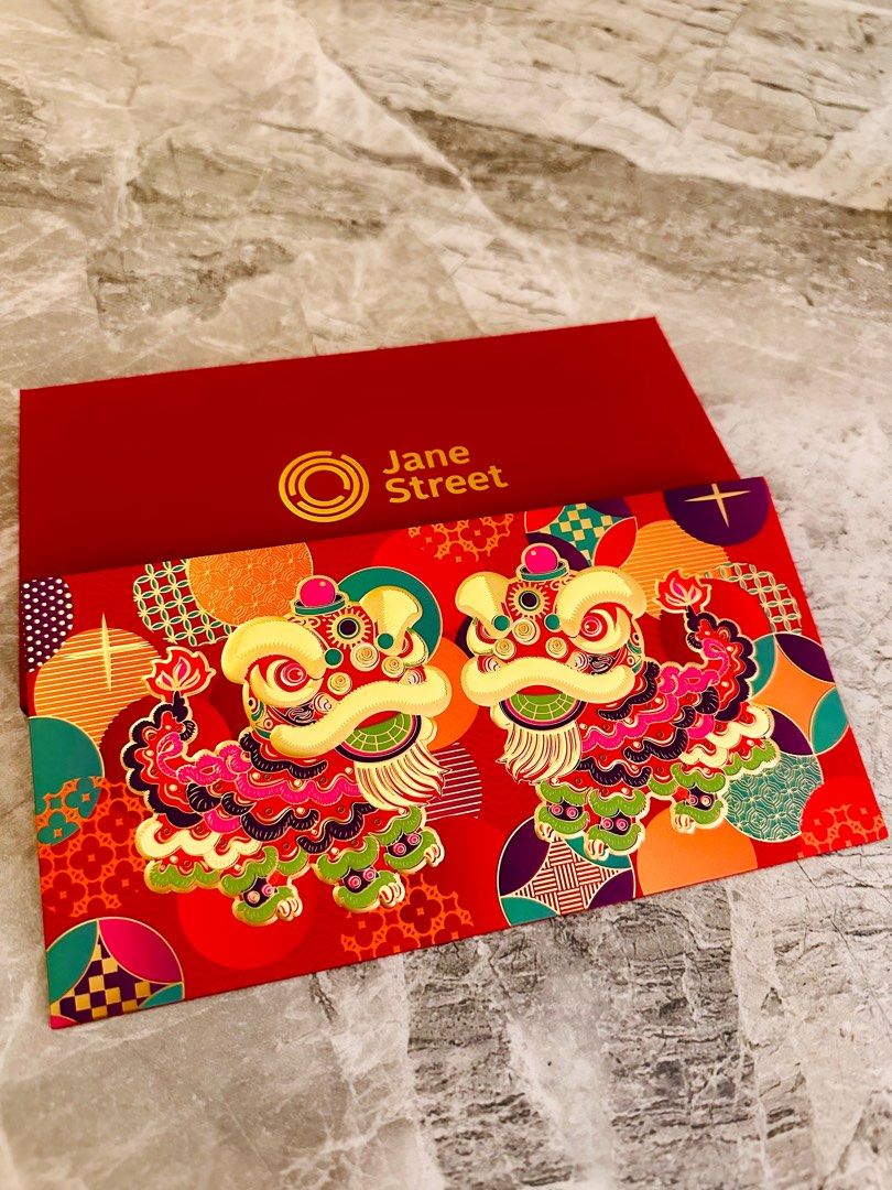 2025全新Jane Street銀行利是封, 興趣及遊戲, 手作＆自家設計, 文具及工藝- 節日佈置及裝飾- Carousell