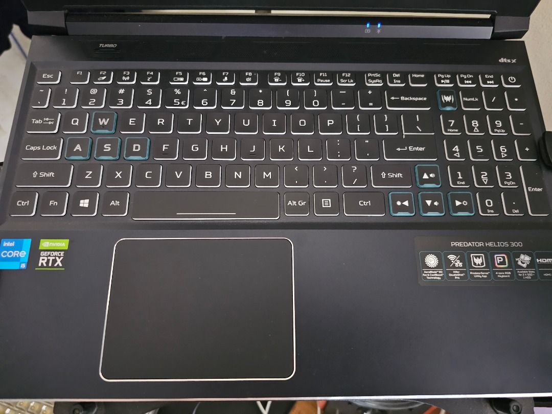 Acer Predator Helios 300 (Category: Laptops & Notebooks) located in Pasay City. Submitted by bs_flatline (Listing ID 1347153567, Image 2). Description: Acer Predator Helios 300 Predator PH315-54 Specs: Intel Core i5 11400H (6C 12T) Nvidia GeForce RTX 3060 GDDR6 6GB 32GB 3200mhz DDR4 512GB NVME 15.6 IPS Panel 2560 x 1440 @ 165 Hz Wi-Fi 6 AX 1650i Product Spec Sheet: https://www.acer.com/ph-en/predator/laptops/helios/helios-300/pdp/NH.QC2SP.005 No 
