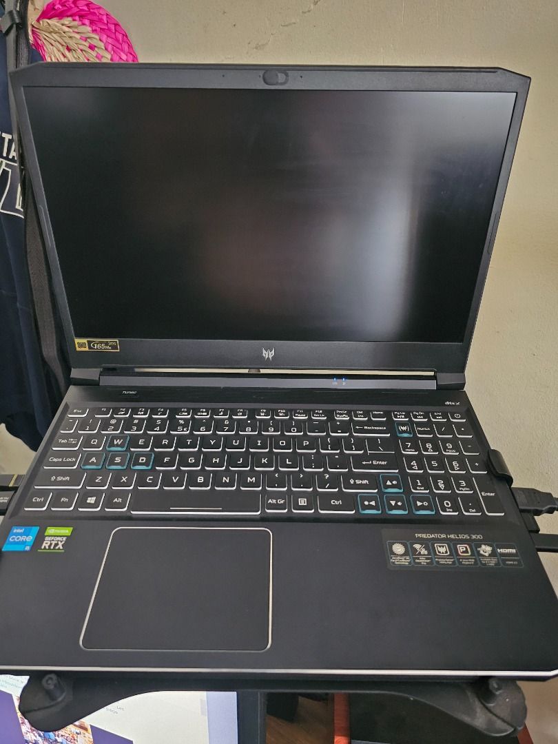 Acer Predator Helios 300 (Category: Laptops & Notebooks) located in Pasay City. Submitted by bs_flatline (Listing ID 1347153567, Image 1). Description: Acer Predator Helios 300 Predator PH315-54 Specs: Intel Core i5 11400H (6C 12T) Nvidia GeForce RTX 3060 GDDR6 6GB 32GB 3200mhz DDR4 512GB NVME 15.6 IPS Panel 2560 x 1440 @ 165 Hz Wi-Fi 6 AX 1650i Product Spec Sheet: https://www.acer.com/ph-en/predator/laptops/helios/helios-300/pdp/NH.QC2SP.005 No 
