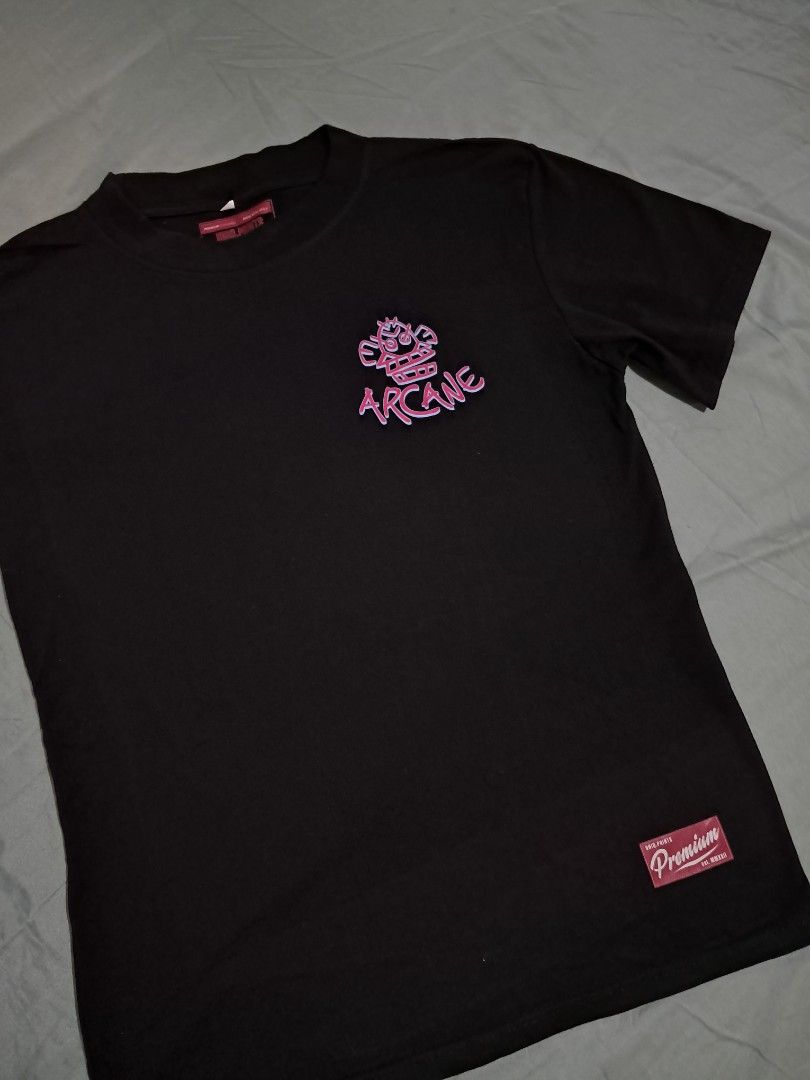 ARCANE Jinx Violet Vi Black Shirt (Category: Tshirts & Polo Shirts ) located in Marikina City. Submitted by ebuena (Listing ID 1347177204, Image 2). Description: rfs: decluttering too big for me brand new, never been used excellent condition no issues Large L 27.5 W 19.