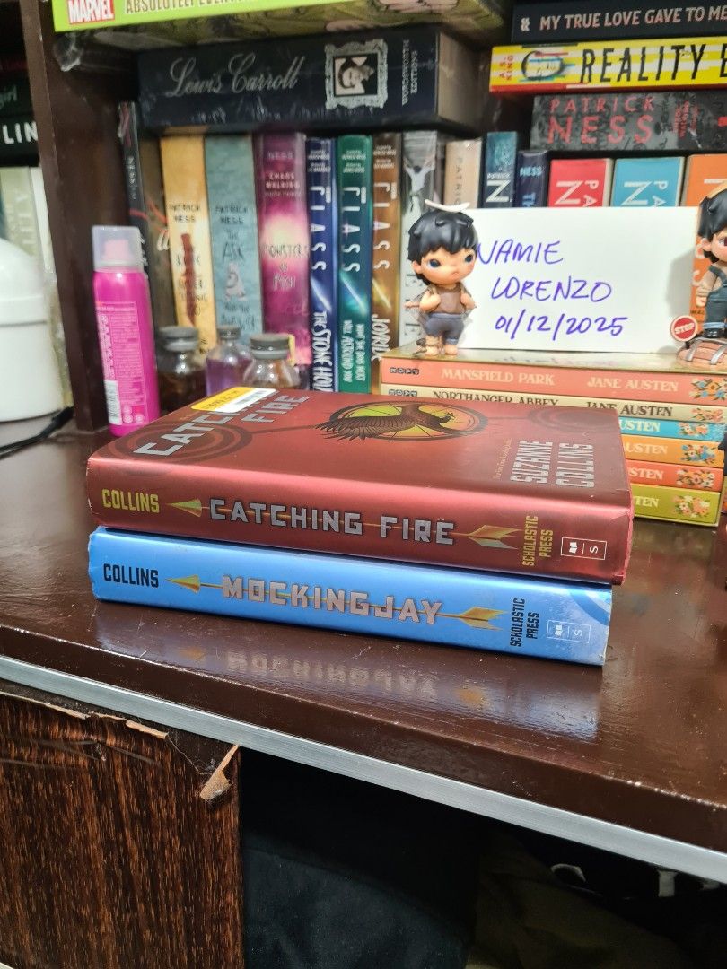 Books For Sale (Category: Storybooks) located in Quezon City. Submitted by jamscorner (Listing ID 1347145144, Image 3). Description: books for sale! wts / lfb PHP 260 (set) - PB a thousand pieces of you ten thousand skies above you by claudia gray PHP 500 (set) - HB catching fire mockingjay by suzanne collins PHP 250 - HB time traveling with a hamster by ross welford PHP 270 - HB another day by david levithan PHP 250 - HB how to say goodbye in ro