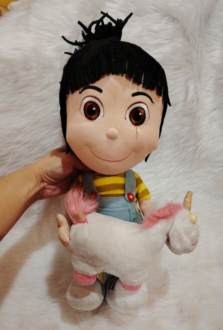Despicable Me Agnes 15' (Category: Plushies & Soft Toys) located in Quezon City. Submitted by monicagel (Listing ID 1347194204, Image 1). Description: AGNES WITH UNICORN DESPICABLE ME 15 INCHES #AGNES #PLUSH #DOLL #CUTE FAIRVIEW LOCATION COD LALAMOVE FLASH EXPRESS.