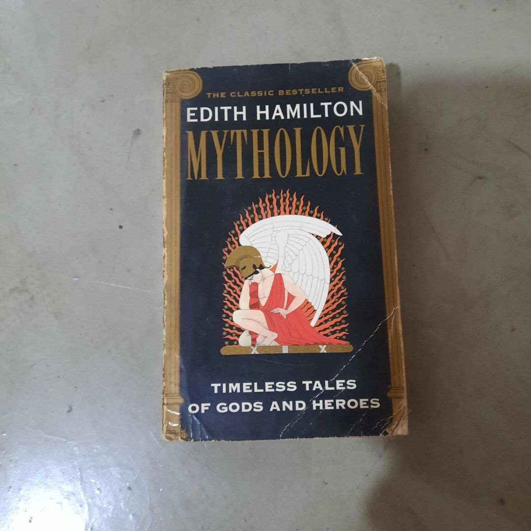 Edith Hamilton Mythology (Greek) (Category: Storybooks) located in Paranaque City. Submitted by liagalleria (Listing ID 1347276497, Image 1). Description: Edith Hamilton Mythology book. Cover has several folds and pages have yellow tint. message for more pictures.