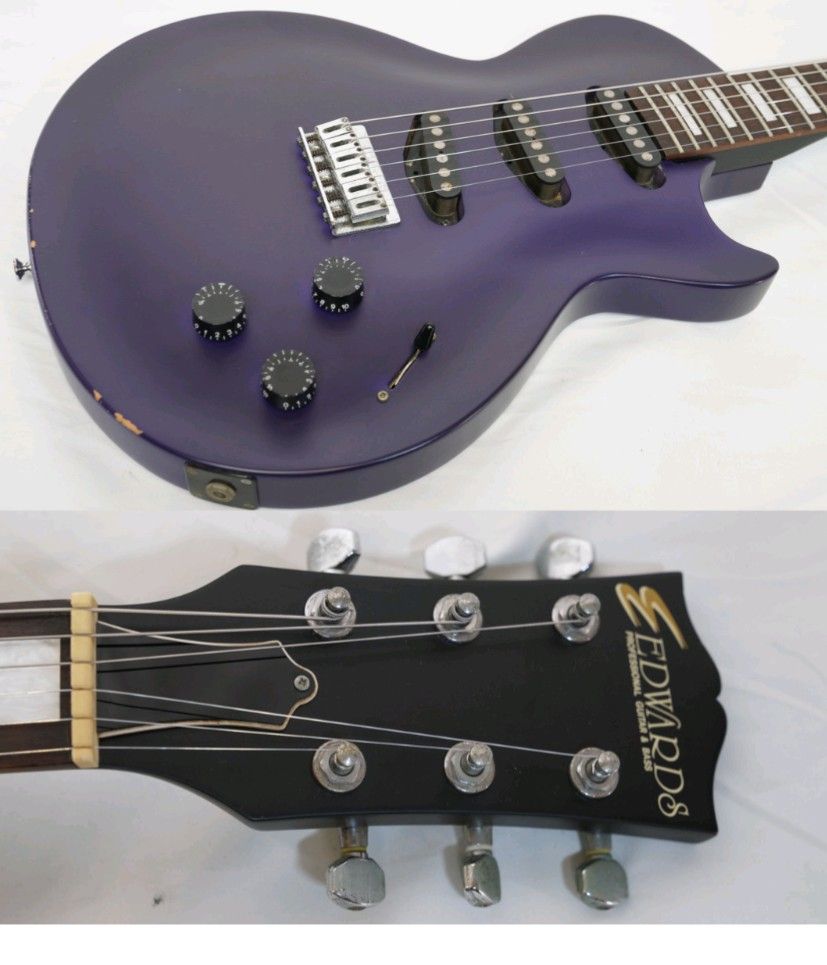 EDWARDS by ESP☆E-I-85LP Purple LUNA SEA INORAN Electronic Guitar
