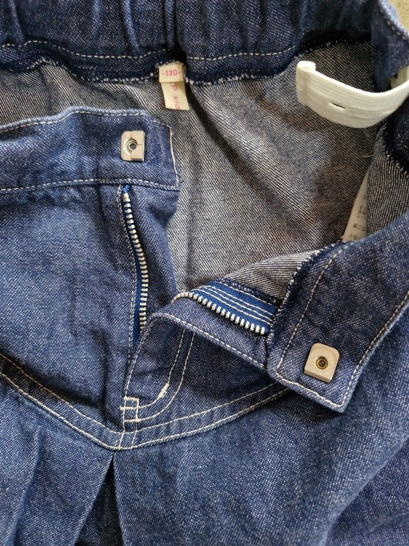 Girls Skirt (Category: Babies & Kids Fashion) located in Manila. Submitted by maialex (Listing ID 1347116990, Image 3). Description: Girls Dark Blue Denim Skirt Size 130 Cute in actual Original Hook/Eye and Zipper work well Garterized Back with waist adjustment.