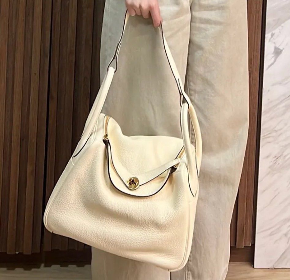 Hermes Lindy 30 Nata GHW (Category: Luxury Bags & Wallets) located in Quezon City. Submitted by __12345 (Listing ID 1347152675, Image 1). Description: Good deal! 🤍 - Preorder (2 weeks eta) - 9.5/10 very good condition - Stamp B - Includes dustbag, box, receipt - Entrupy available upon request - Available for meet ups/delivery - Detailed photos available upon request - Guaranteed authentic or money back! Open to sourcing requests! Send us a messa
