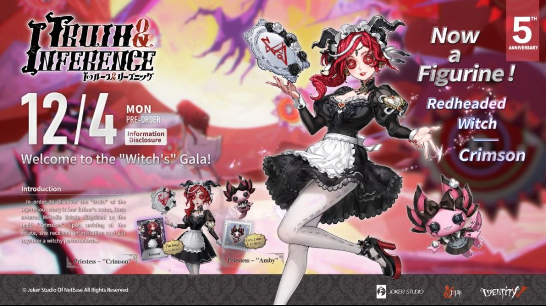 Identity V (IDV) Truth & Inference Crimson Witch Package 1st Edition ...
