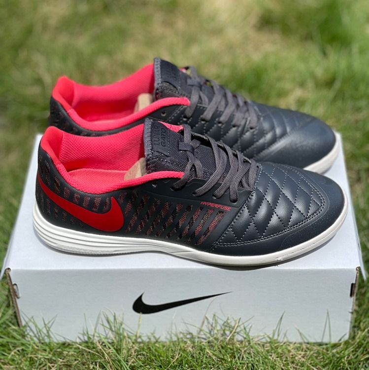 KASUT FUTSAL NIKE LUNAR GATO HITAM MERAH