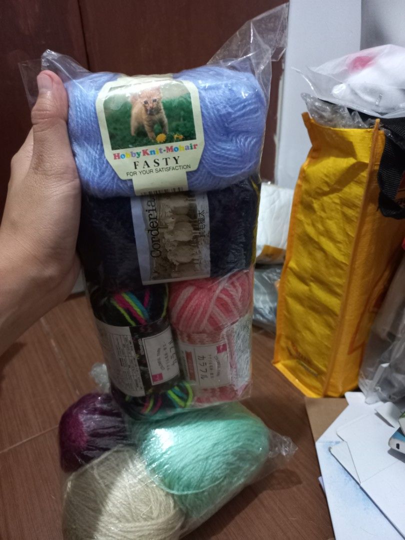 Knitting yarns bundle (Category: Craft Supplies & Tools) located in Pasig City. Submitted by lilaysanikanik (Listing ID 1347083459, Image 1). Description: brand new.