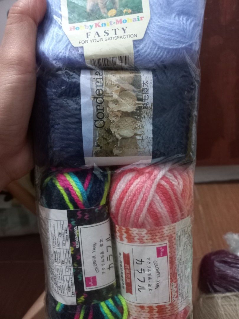 Knitting yarns bundle (Category: Craft Supplies & Tools) located in Pasig City. Submitted by lilaysanikanik (Listing ID 1347083459, Image 3). Description: brand new.