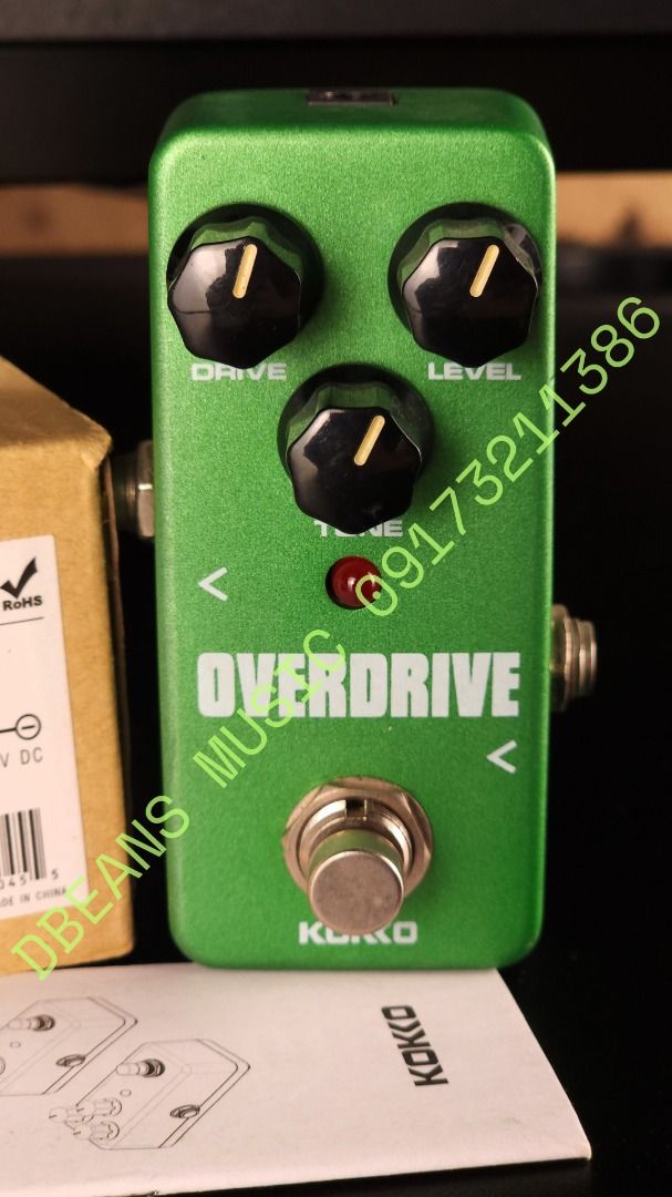 KOKKO OVERDRIVE MINI PEDAL (Category: Musical Instruments) located in Las Pinas. Submitted by dbeansmusic (Listing ID 1347165593, Image 2). Description: ✔️ FOR SALE ONLY: KOKKO OVERDRIVE MINI PEDAL ✔️ DETAILS: - Only tested in my home studio. - SEE ACTUAL PHOTOS POSTED - RFS: Downsizing guitar pedal collection. ✔️ FEATURES & SPECIFICATIONS: - Delivers that warm, natural tube overdrive sound. - By rotating the knobs you can boost the guitar amp fo