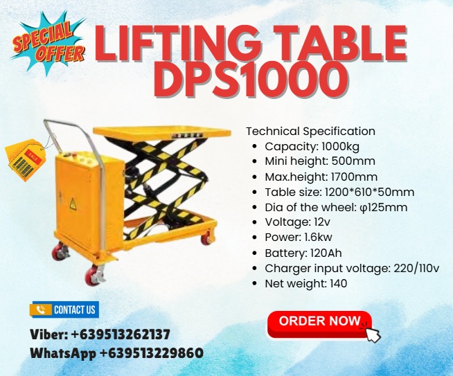 Lifting Table DPS1000 pre order, Everything Else, Others on Carousell