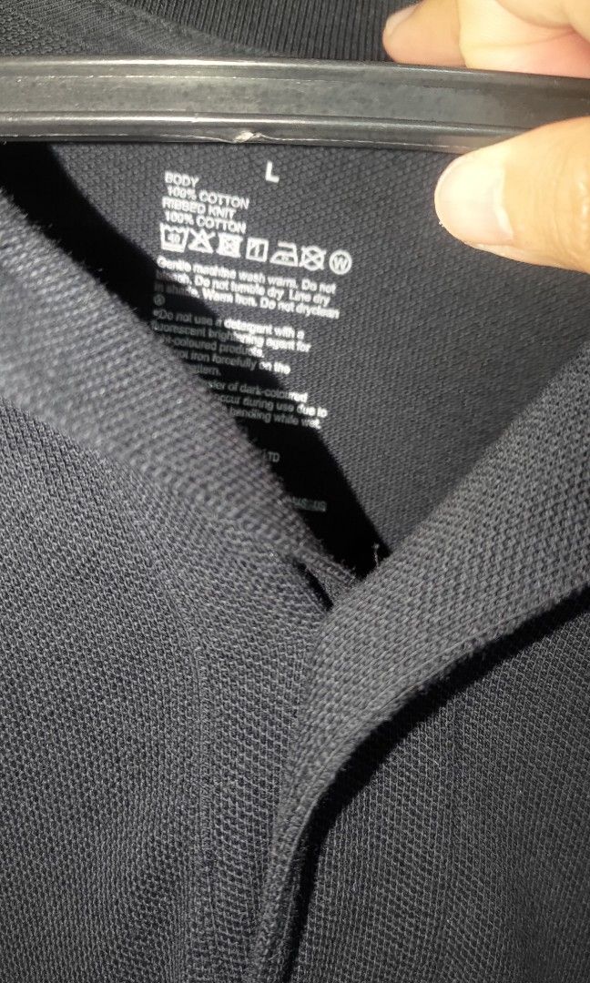 Muji Black Polo Shirt (Category: Tshirts & Polo Shirts ) located in Pasig City. Submitted by retvsl (Listing ID 1347132104, Image 3). Description: Decluttering Muji polo shirt Large size 22.5in x 32in like new condition P600 down to P350.