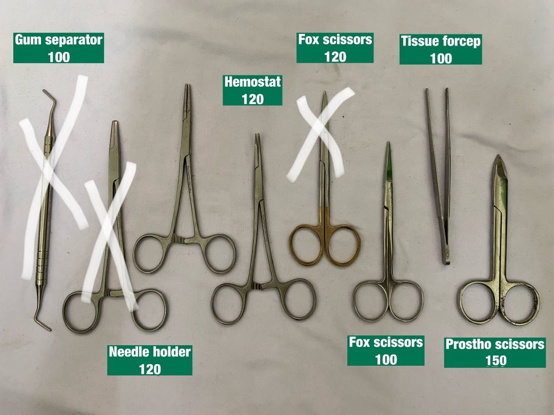 NEEDLE HOLDER/GUM SEPARATOR/FOX SCISSORS/TISSUE FORCEPS/PROSTHO SCISSORS (Category: Medical Supplies & Tools) located in Manila. Submitted by dentsupply18 (Listing ID 1336472435, Image 1). Description: NEEDLE HOLDER/GUM SEPARATOR/FOX SCISSORS/TISSUE FORCEPS/PROSTHO SCISSORS 📍CEU-Mnl 🚚 Lalamove.