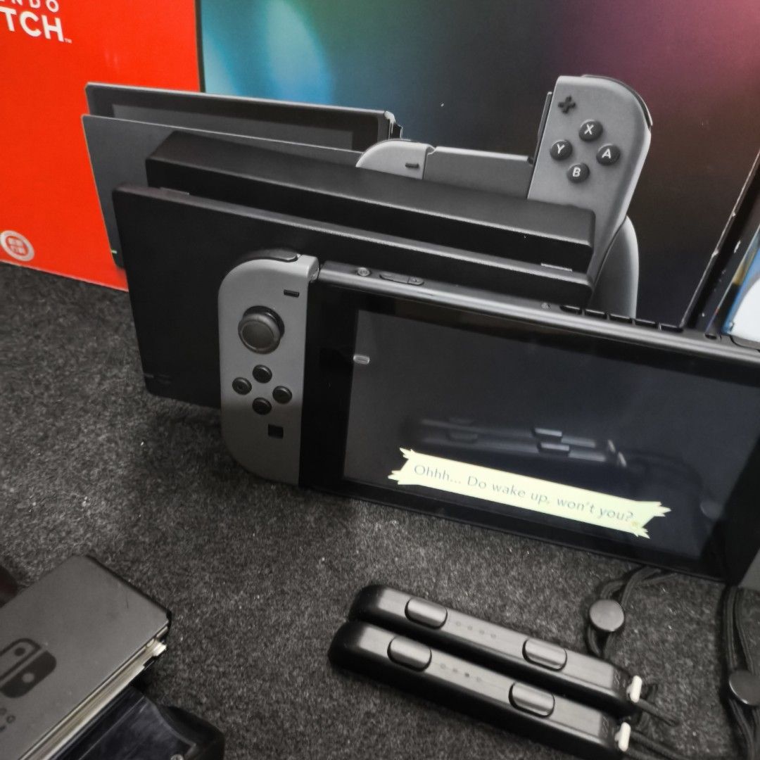 nintendo switch v2 with 12 games complete like nee (Category: Nintendo) located in Valenzuela. Submitted by gearpandaph (Listing ID 1347183340, Image 2). Description: Nintendo Switch v2 Complete With 12 games Complete with box Unit joycons Straps grip charger hdmi Dock Box Games pokemon arceus Stardew Valley Naruto Ninja storm 4 Naruto Trilogy Bit Orchard Monster Hunter Rise Bioshock remastered Bioshock remastered 2 Bioshock infinite Cooking Simu