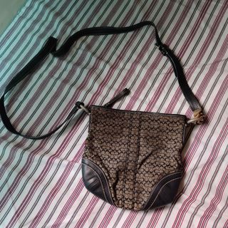 Original Coach Mini CC Vintage Suede Sling Bag
