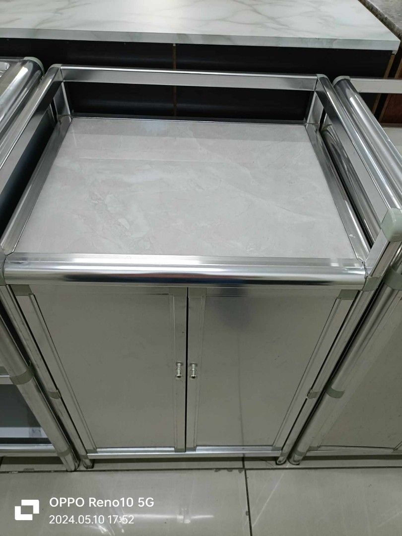 On hand Aluminum Dish rack Cabinet (Category: Other Home Furniture) located in Pasay City. Submitted by cherry_nicole (Listing ID 1347163264, Image 1). Description: aluminum whole body tiles top on hand brand new same day delivery lalamove delivery shoulder ng buyer payment after delivery thru Gcash 📱09977258106.