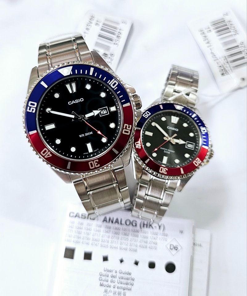 ORIGINAL Casio Duro Watch (Category: Luxury Watches) located in Manila. Submitted by leilarin28 (Listing ID 1347117540, Image 2). Description: PHP: 8390 PAIR 101% ORIGINAL Casio Duro Approx 38mm 3990 (WOMEN) Approx 46mm 4400 (MEN) money back if fake Disclaimer: We are not affiliated with any of the brands featured in this page. Copyrights and registered trademarks are reserved to the brand owner..