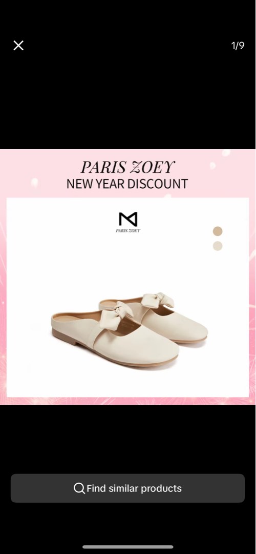 Paris Zoey Zoelle Muller Flats, Women's Fashion, Footwear, Flats ...