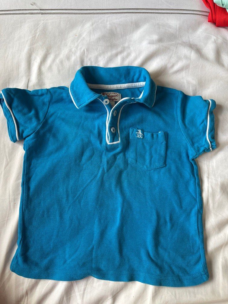 Penguin polo shirt kids (Category: Babies & Kids Fashion) located in Angeles City. Submitted by mummof3 (Listing ID 1347098281, Image 1). Description: Penguin polo shirt kids 4t size.