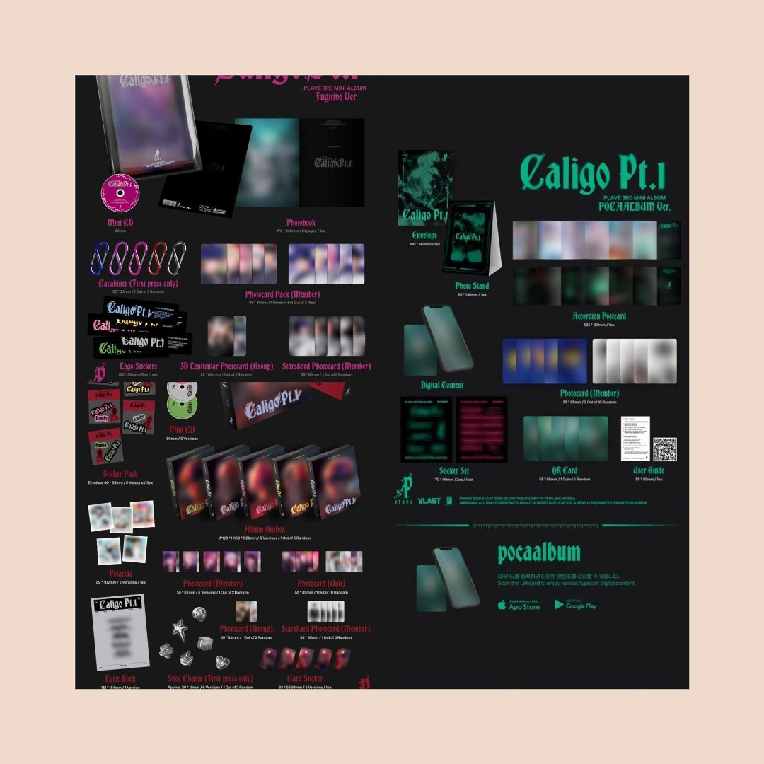 PLAVE 3rd Mini Album [Caligo Pt.1] Fugitive Photocard Set