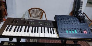 RARE 1985 Yamaha DX27 Synthesizer Keyboard and KM802 Mixer