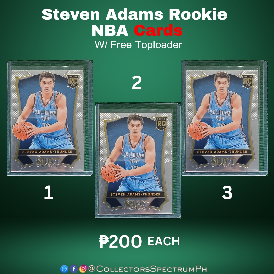 Steven Adams 2013 Select Rookie NBA Cards with Free Toploader, Hobbies ...
