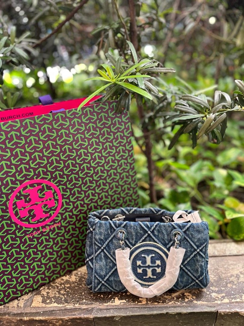 Tory Burch denim (Category: Luxury Bags & Wallets) located in Quezon City. Submitted by rougecomer29291 (Listing ID 1347222460, Image 1). Description: 6999 each all has dustbag no paperbag na naidispose na rfs: too many bags.