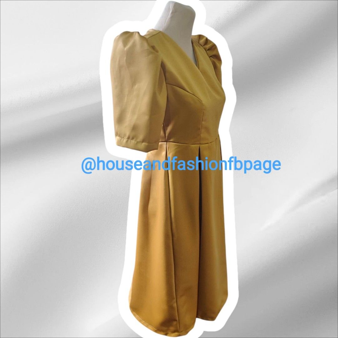 V-neck Modern Filipiniana Dress for Women Graduation Oath Taking  Formalwear, Women's Fashion, Dresses & Sets, Dresses on Carousell