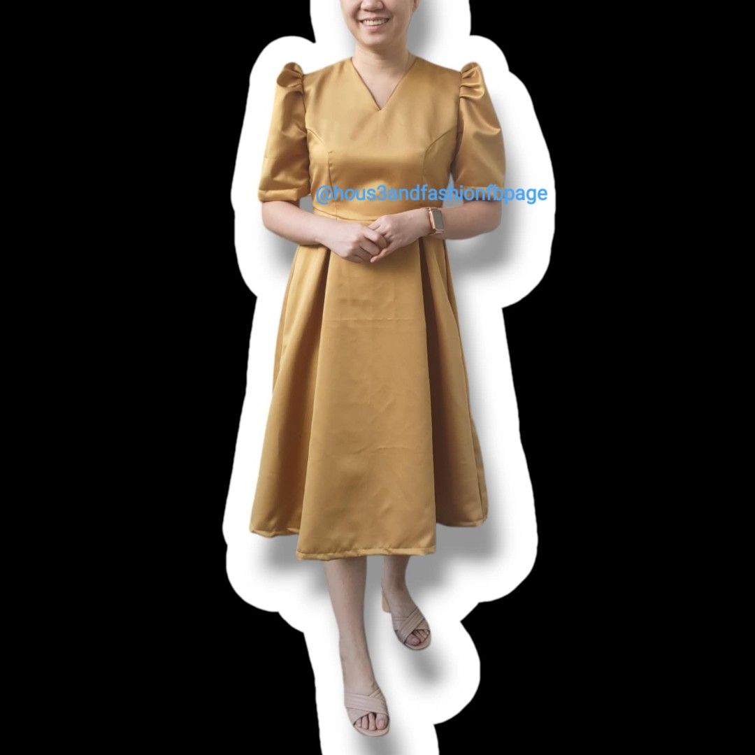 V-neck Modern Filipiniana Dress for Women Graduation Oath Taking  Formalwear, Women's Fashion, Dresses & Sets, Dresses on Carousell
