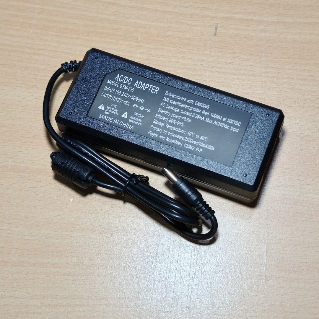 AC/DC 12V 5A/6A Power Adapter406097275577978880